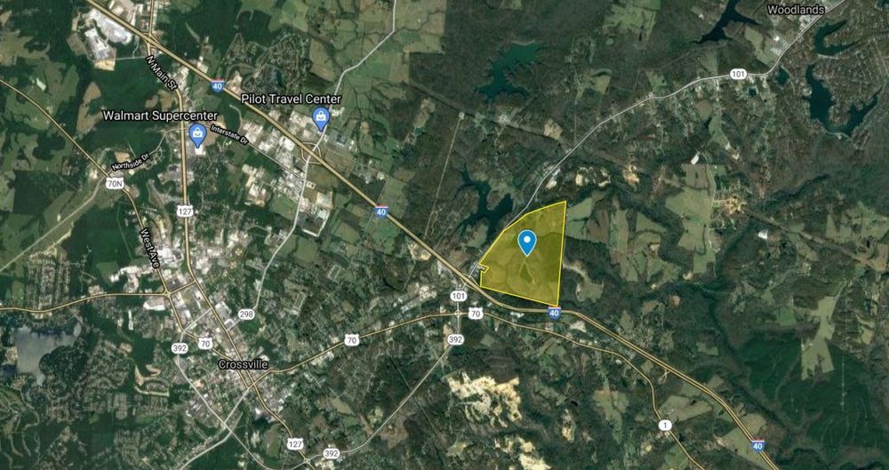 I40 and Peavine Rd., Crossville, TN 484.65ac for sale: I-40 and Peavine Rd., Crossville, TN 38571
